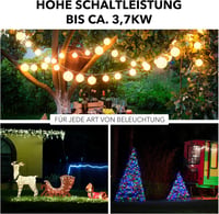 HBN 2x Kültéri Időzítő Dugalj IP44 Gyermekzár Védőfedéllel 16A 5