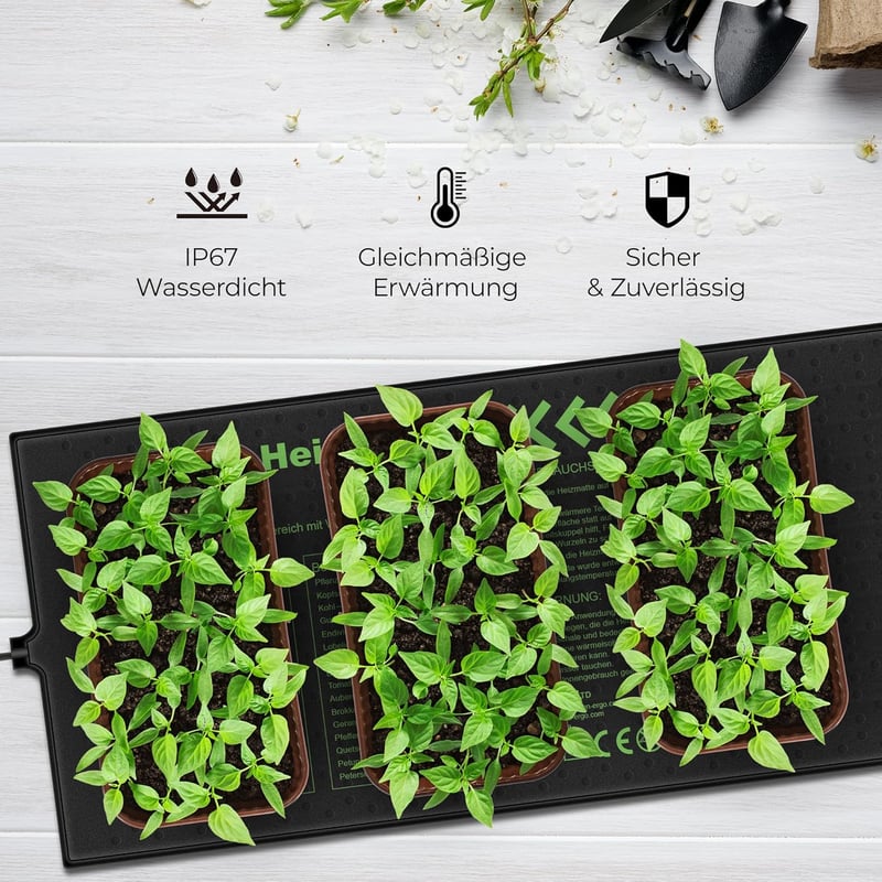HBN Fűtőlap szett 2db 17,5W csírakeltetéshez és magvetéshez 50x25,7cm