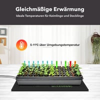 HBN Fűtőszőnyeg Termosztáttal 52x25cm Magvetéshez és Palántaneveléshez 5