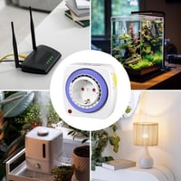 HBN mechanikus időzítő aljzat - 96 pozíció, 15 perces osztás, gyermekzár - 2 db - 16A/3680W 9