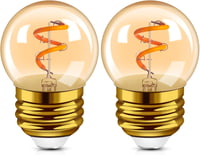 Hcnew G40 E27 LED Edison izzó meleg fehér 2200K dekoratív 2db 1