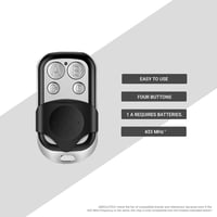 HD-Line 2X távirányító garázsajtóhoz és kapuhoz 433 MHz ezüst - 2X Packung, 2 7