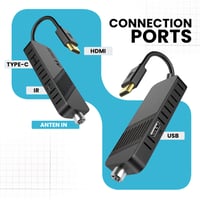 Digitálny pozemný prijímač hd-line DVB-T2 2024 Full HD 1080P, Bluetooth diaľkový ovládač, možnosť skrytia za TV, H.265 HEVC Main 10 Bit, 2v1 HDMI/AV, USB 7