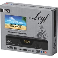 Digitálny satelitný prijímač hd-line Leyf 2809 HDTV DVB-S/S2 Full HD 1080p HDMI SCART 2x USB 2.0 predprogramovaný na satelity Astra, Hotbird a Türksat 9
