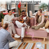 HDAKDDHG Prenosný Bluetooth reproduktor s LED svetlami, HD zvuk, podpora TF kariet, mini bezdrôtový reproduktor na vonkajšie aj vnútorné použitie, grilovačky, pláž, cestovanie 5