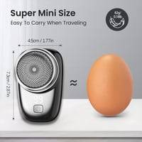 Mini aparat de ras electric USB HDAKDDHG pentru bărbați, cu afișaj LED, încărcare USB, rezistent la apă, utilizare uscată și umedă, aparat de ras portabil de buzunar, operare cu o singură atingere 2