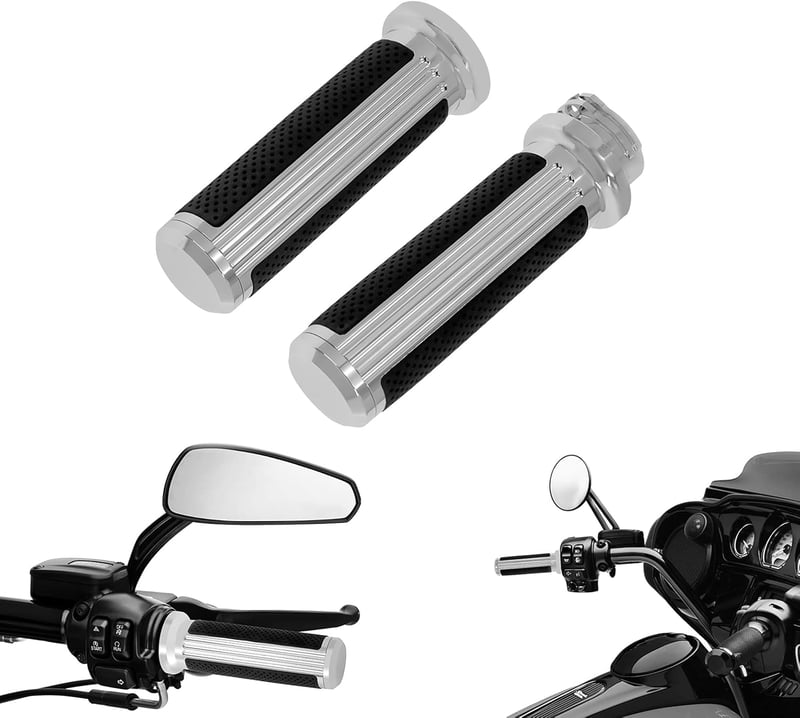 HDBUBALUS Defiance 25mm Kormánymarkolat Harley Davidson Touring Street Glide Road King Dyna Softail Króm