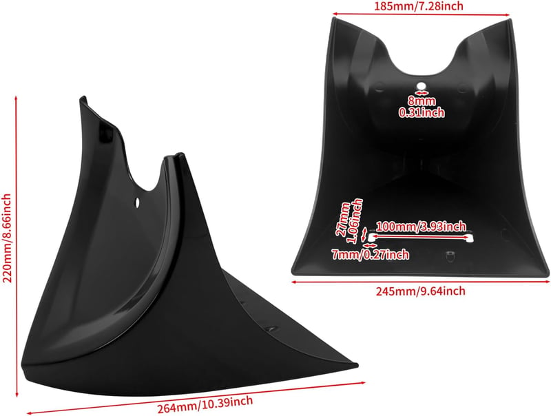 HDBUBALUS Első Spoiler Légterelő Burkolat Harley Davidson Sportster Fatboy Softail Touring Glide Dyna Motorkerékpárhoz