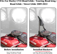 HDBUBALUS Harley Touring leszakítható sissy bar hátsó támlá 2009-2024 fekete 4