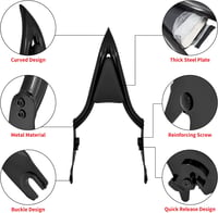 HDBUBALUS Harley Touring leszakítható sissy bar hátsó támlá 2009-2024 fekete 3