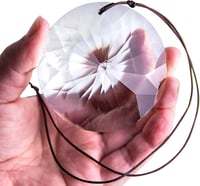HDCRYSTALGIFTS 85mm Bauhinias Kristály Suncatcher Függő Prizma Szivárvány Készítő 3
