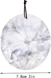 HDCRYSTALGIFTS 85mm Bauhinias Kristály Suncatcher Függő Prizma Szivárvány Készítő 4