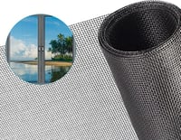 HDKAJL Szúnyogháló Méteráru 250x130 cm - Szakadásálló, Méretre Vágható, Macskabiztos Ablakháló Fekete Színben 1