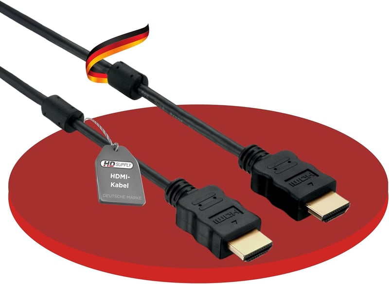 HDSupply High Speed HDMI kábel Ethernet funkcióval 5m ferrittel - 5,00m, HDMI - HDMI | Ferrite Filter