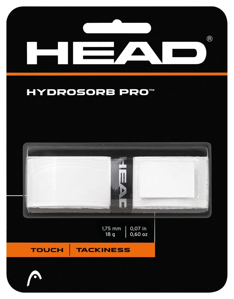HEAD Hydrosorb Pro Overgrip biela náhradná omotávka na pickleballovú raketu, 2 ks