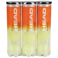 Tenisové loptičky HEAD Radical – Amazon Exclusive – 3 x 4 ks – Žlté 1