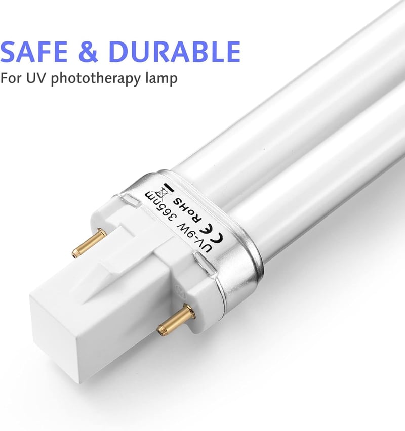 HEALLILY 4db Hordozható Körömlámpa 9W UV LED Szárító Professzionális Csere