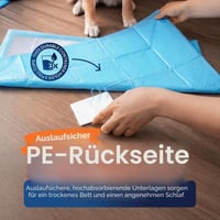 Healqu Jednorazová absorpčná podložka pri inkontinencii – 60x90 cm, 50 ks – Pre dospelých, seniorov a deti – Veľký rozmer a super absorpčná 3
