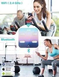 Healthkeep Bluetooth Személyi Mérleg 180kg, LED Kijelzővel iOS Android Apphoz 4