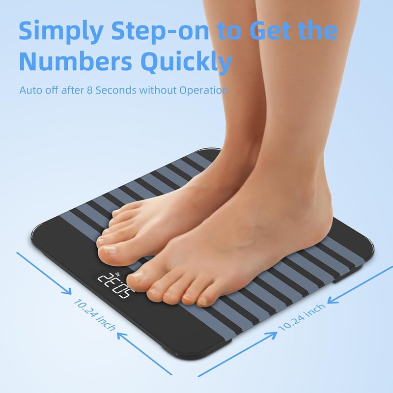Healthkeep digitális fürdőszobai mérleg precíziós szenzorokkal, 180 kg terhelhetőség