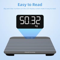 Healthkeep digitális fürdőszobai mérleg precíziós szenzorokkal, 180 kg terhelhetőség 3