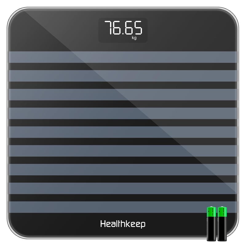 Healthkeep digitális fürdőszobai mérleg precíziós szenzorokkal, 180 kg terhelhetőség