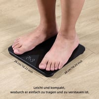 Healthkeep Digitális Fürdőszobamérleg Precíziós Szenzorokkal, Fekete 7