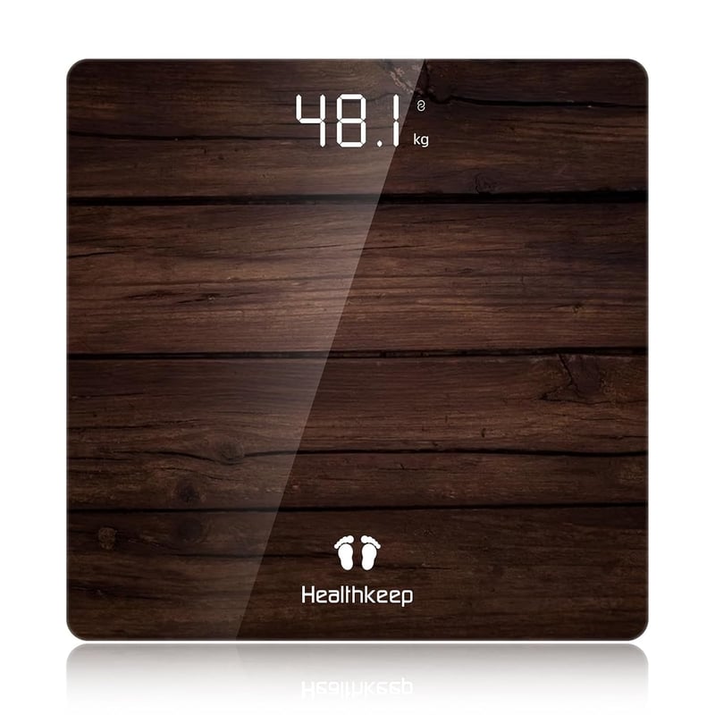 Healthkeep digitális személyi mérleg LED kijelzővel, 180kg terhelhetőség, vékony design