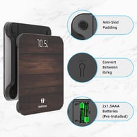 Healthkeep digitális személyi mérleg LED kijelzővel, 180kg terhelhetőség, vékony design 4