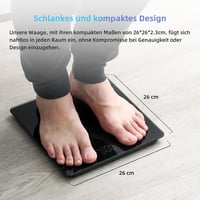 Healthkeep digitális személymérleg 180 kg-ig, LED kijelzővel és edzett üveggel 4