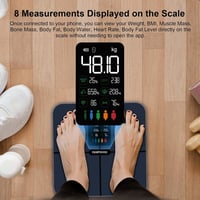 Healthkeep FG2016LB okos testösszetétel-mérleg 15 metrikával - tengerkék - max. 180 kg 4