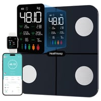 Healthkeep FG2016LB okos testösszetétel-mérleg 15 metrikával - tengerkék - max. 180 kg 1