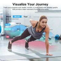 Healthkeep testösszetétel elemző mérleg 15 adattal, szívfrekvencia és BMI mérés, iOS Android alkalmazás 4