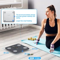 Healthkeep testösszetétel elemző mérleg 15 adattal, szívfrekvencia és BMI mérés, iOS Android alkalmazás 10