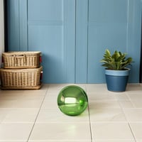 Healvian Rozsdamentes Tükör Kerti Megfigyelő Gömb Smaragdzöld 150mm 5