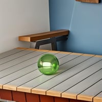 Healvian Rozsdamentes Tükör Kerti Megfigyelő Gömb Smaragdzöld 150mm 8