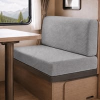 Husă pentru Set de Canapea Hearda Karaván, 2 buc, Husă Jacquard din Microfibră pentru Scaune de Rulotă, pentru Masă de Sufragerie și Canapea, Husă de Pernă Elastică Antiderapantă cu 2 Șnururi 1