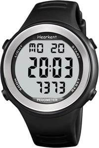 Hearkent vízálló lépésszámláló karóra időseknek, Bluetooth nélkül - fekete 1