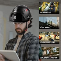 HEARMOR EN397 Munkavédelmi Sisak ABS Verstellható 6 Pontos Rendszerrel Hűtőbetéttel 6