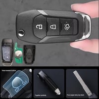 Heart Horse 3 gombos autókulcs ház Ford Mondeo S-Max Galaxy KA+ modellekhez, 433Mhz FSK ID49 chippel, távirányítós kulcsház csere 4