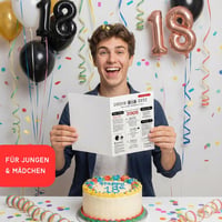 heaven+paper 18. születésnapi üdvözlőkártya borítékkal, DIN A5, FSC papír 5