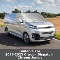 HEBERUCK Szélvédő Takaró Citroen Peugeot Jumpy Expert 2016-2023 és Vivaro 2019-2023 Modellekhez - Vízálló Időjárásálló Védőborítás 2