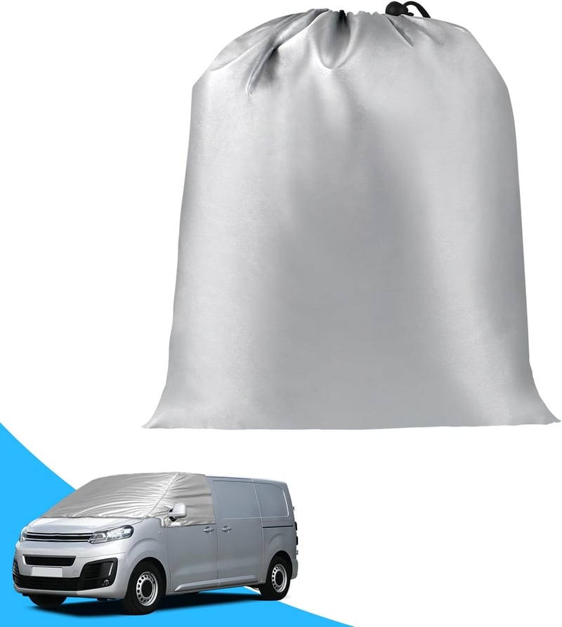 HEBERUCK Szélvédő Takaró Citroen Peugeot Jumpy Expert 2016-2023 és Vivaro 2019-2023 Modellekhez - Vízálló Időjárásálló Védőborítás