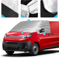 HEBERUCK Szélvédő Takaró Citroen Peugeot Jumpy Expert 2016-2023 és Vivaro 2019-2023 Modellekhez - Vízálló Időjárásálló Védőborítás 8