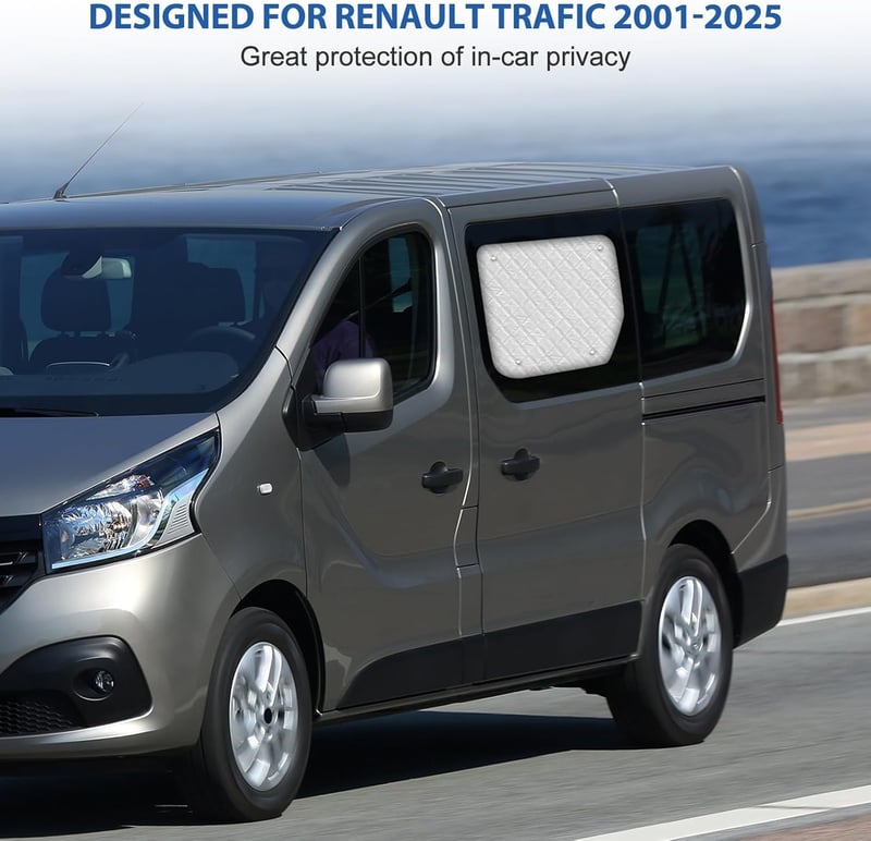 HEBERUCK Thermal Autó Napellenző Trafic 2001-2025 Oldalsó Csúszóajtó Napvédelem