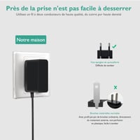 Nabíjací kábel Heblumin pre notebooky Medion Akoya S2218/E14223/E2213/E3222 a Chuwi GemiBook/LarkBook – 12V 2A 4