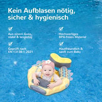 HECCEI Úszógyűrű Babáknak 3-24 Hónapos Korig, Nem Felfújható Úszástanulás Segédeszköz - Colorful Fish Yellow 3