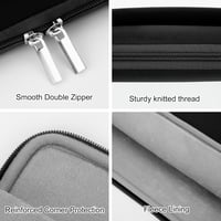 HEDUGO Puzdro na notebook 15-16 palcov pre MacBook Air/Pro, HP, Acer, Asus, polstrovaný ochranný obal s puzdrom na príslušenstvo na zips 4