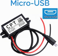 Heemol 12V USB adaptér, 12V na 5V micro USB menič, 3A 15W DC buck konvertor modul, napájací menič do auta 4