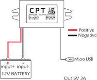 Heemol 12V USB adaptér, 12V na 5V micro USB menič, 3A 15W DC buck konvertor modul, napájací menič do auta 3